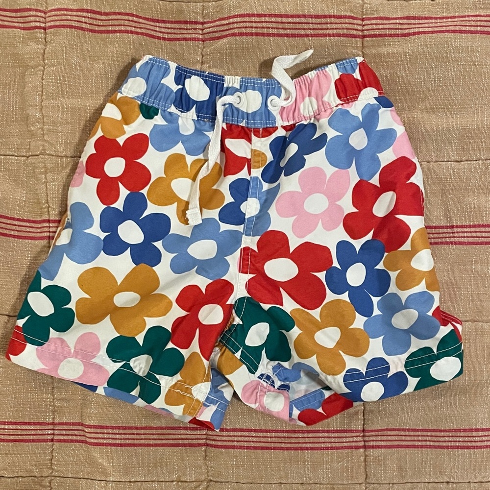 Colorful Floral Kids Hannah Andersson Swim Trunks, 3T, hardly worn